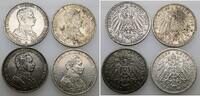Preussen 4 x 3 Mark 1914 A Wilhelm II. 1888-1918. sehr sch&ouml;n, sehr sch&ouml;n... 165,00 EUR  zzgl. 5,00 EUR Versand