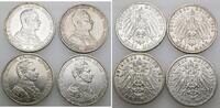 Preussen 4 x 3 Mark 1914 A Wilhelm II. 1888-1918. sehr sch&ouml;n, sehr sch&ouml;n... 165,00 EUR  zzgl. 5,00 EUR Versand