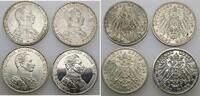 Preussen 4 x 3 Mark 1914 A Wilhelm II. 1888-1918. sehr sch&ouml;n, sehr sch&ouml;n... 165,00 EUR  zzgl. 5,00 EUR Versand