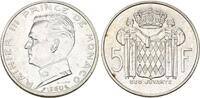 Monaco 5 Francs 1960 Rainier III. Vorz&uuml;glich 30,00 EUR  zzgl. 5,00 EUR Versand