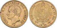 Sachsen 20 Mark Johann 1854-1873. -