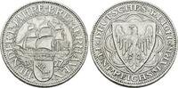 Weimarer Republik 5 Reichsmark 1927 A Bremerhaven. Fast vorzüglich