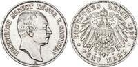 Sachsen 5 Mark Friedrich August III. 1904-1918. -