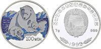 Korea 100 Won Farbmünzen-Kollektion. -
