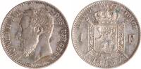 Belgien 1 Franc Leopold II. 1865-1909. -