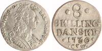 Dänemark 8 Skilling Frederik IV. 1699-1730. -