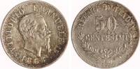 Italien 50 Centesimi Vittorio Emanuele II. 1861-1878. -