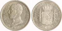 Spanien 50 Centesimos Alfonso XIII. 1886-1931. -