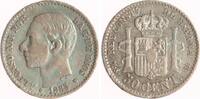 Spanien 50 Centesimos Alfonso XIII. 1886-1931. -