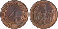 Weimarer Republik 4 Reichspfennig -