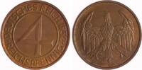 Weimarer Republik 4 Reichspfennig -