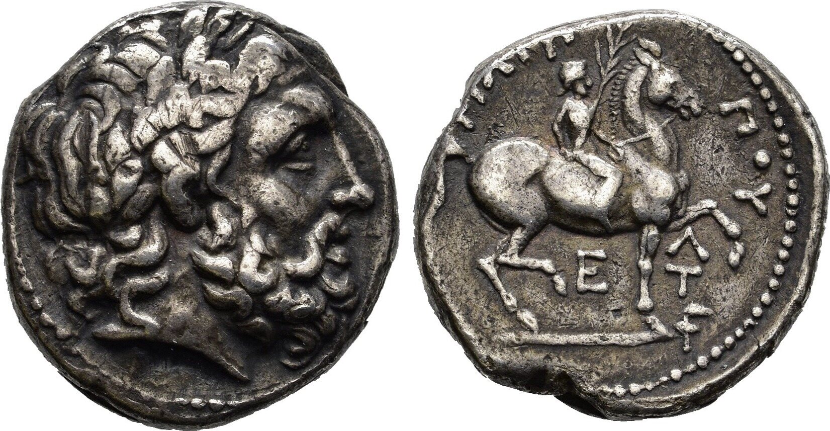 Makedonisches Weltreich Tetradrachme im Namen Philipps II., Kassandros