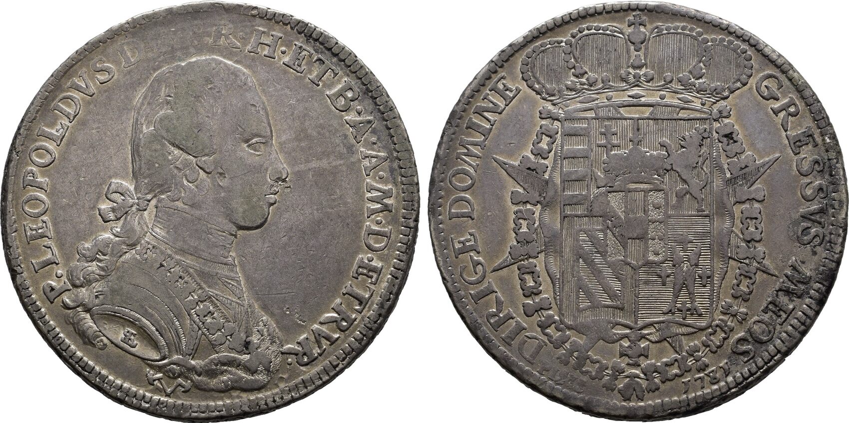 Italien Francescone 1781, Toscana, Grossherzogtum Peter Leopold von