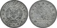 Albanien 5 Leke 1957. Volksrepublik, seit 1946 Stempelglanz