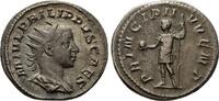 Kaiserliche Prägungen Antoninian Philippus I. Arabs für Philippus II. -