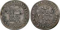 Hessen-Darmstadt, Landgrafschaft 10 Kreuzer 1728, Ernst Ludwig, 1678-1739 Sehr schön
