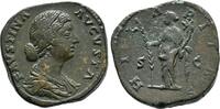 Kaiserliche Prägungen Sesterz, Marcus Aurelius für Faustina II. -