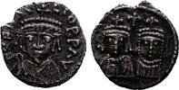 Byzanz Halbsiliqua 617/641, Heraclius, 610-641, mit Heraclius Constantinus und Martina Sehr schön