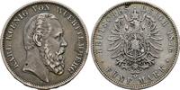 WÜRTTEMBERG, KÖNIGREICH 5 Mark Karl, 1864-1891 -