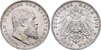 WÜRTTEMBERG, KÖNIGREICH 3 Mark Wilhelm II., 1891-1918 -