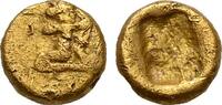 1/12 Dareikos der zweiten Bogenschützen-Serie 505/480 v. Chr., Reich der Achaimeniden Dareios I., 521-486 v. Chr. Schön
