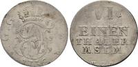 1/6 Taler Adolph Friedrich IV., 1752-1794