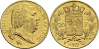 Frankreich 20 Francs Ludwig XVIII. 1814, 1815-1824