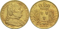 Frankreich 20 Francs Ludwig XVIII. 1814, 1815-1824