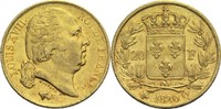 Frankreich 20 Francs Ludwig XVIII. 1814, 1815-1824