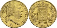 Frankreich 20 Francs Ludwig XVIII. 1814, 1815-1824