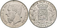 Belgien 5 Francs Leopold II. (1865 - 1909) -