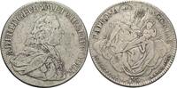 Würzburg 1/2 Taler 1765 Adam Fr. v. Seinsheim Gestopftes Loch, ss