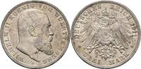Württemberg 3 Mark Wilhelm II. 1891-1918 -