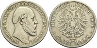 Mecklenburg-Schwerin, Großherzogtum 2 Mark Friedrich Franz II. (1842-1883)