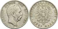 Sachsen 5 Mark Albert 1873-1902