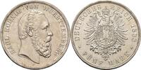 Württemberg 5 Mark Karl -