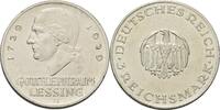 Weimarer Republik 3 Reichsmark Lessing -
