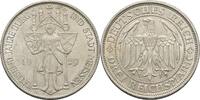 Weimarer Republik 3 Reichsmark 1000 Jahre Burg und Stadt Meißen -