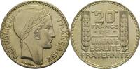 Frankreich 20 Francs 1934 3. Republik 1871-1940 vz-st 30,00 EUR  zzgl. 7,90 EUR Versand