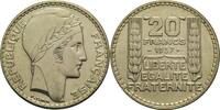 Frankreich 20 Francs 1937 3. Republik 1871-1940 vz-st 30,00 EUR  zzgl. 7,90 EUR Versand