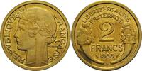 Frankreich 2 Francs 1939 3. Republik 1871-1940 vz-st, etwas fleckig 10,00 EUR  zzgl. 7,90 EUR Versand