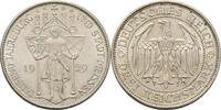 Weimarer Republik 3 Reichsmark 1000 Jahre Burg und Stadt Meißen -