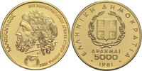 Griechenland 5000 Drachmen Republik