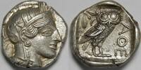 Attica Athens AR Tetradrachm circa 454-404 BC XF