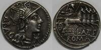 Roman Republic AR Denarius L. Antestius Gragulus -