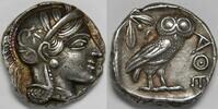 Attica AR Tetradrachm circa 454-404 BC Athens aXF