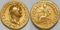 Roman Empire AV Aureus Domitian as Caesar -