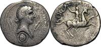Rome Glaba, rare Tarraco denar Denarius 68-69 AD. F