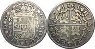 4 reales 1761 AD. Spain Espagne, Carlos III, 4 reales, Séville, 1761. Peu courante ! ss