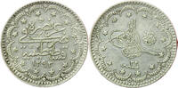 Weltmünzen #7850 - Empire Ottoman 5 kuruş - Abdul Hamid II el-Ghazi à droite deToughra -